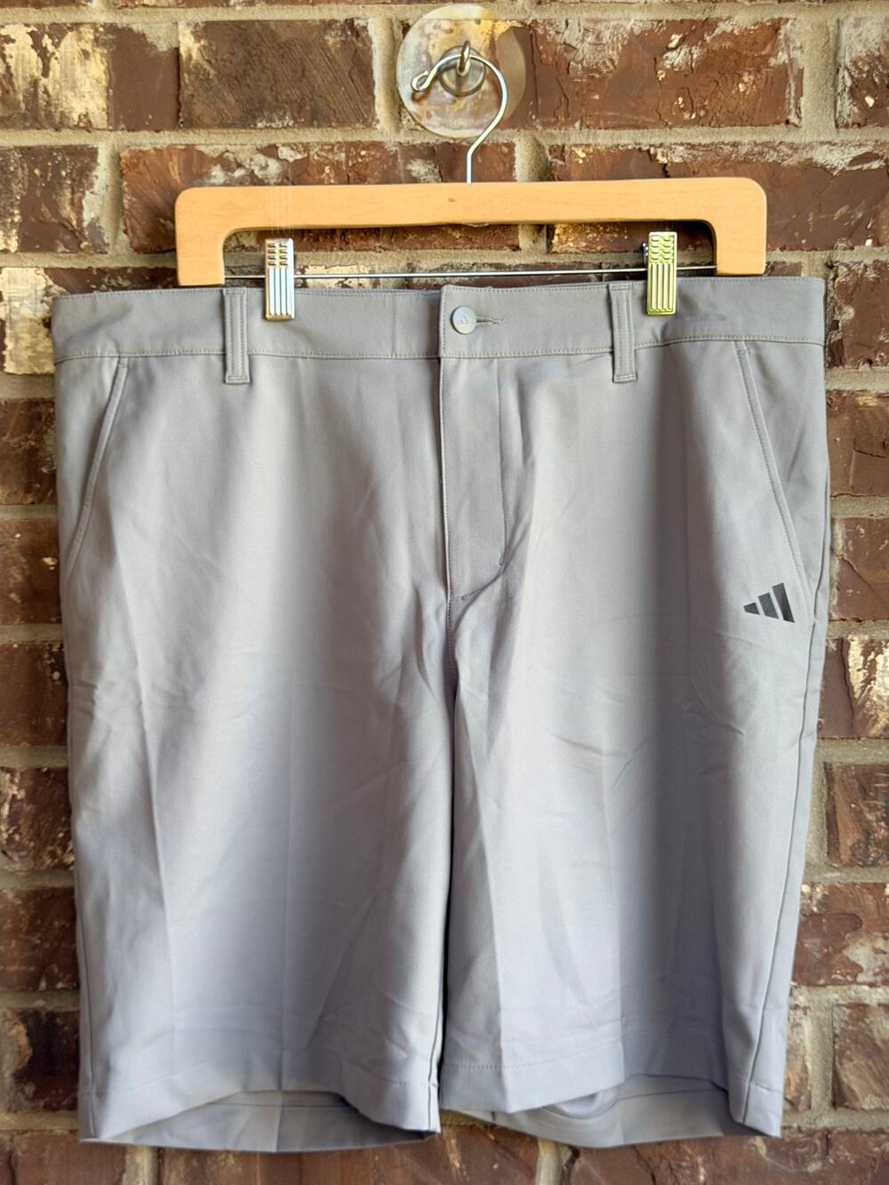 Adidas Mens Golf Shorts Size 34 Gray Performance Stretch NWT